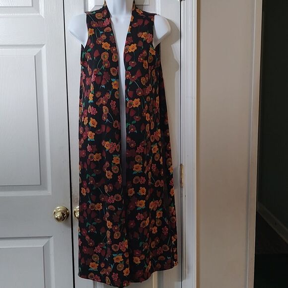 Lularoe  open from sleeveless cardigan duster  Sz  S - Picture 1 of 6